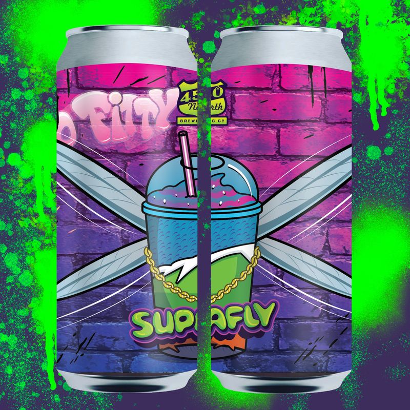 450 North Brewing Company - Supafly Slushy XXL Boysenberry Sweet Cherry, Blueberry Smoothie Sour 5.3%