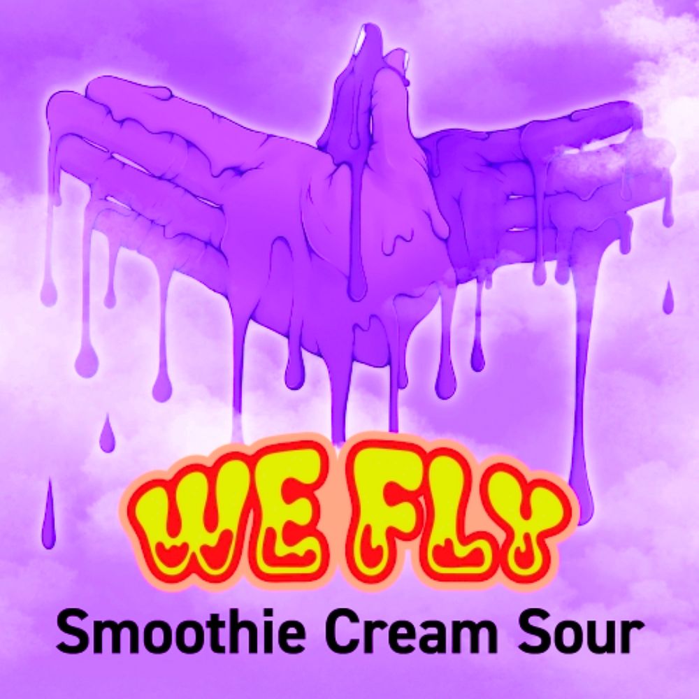 One Drop Brewing - We Fly Raspberry Strawberry, White Chocolate, Banana and Coconut Cream Smoothie Sour 6.2% THIS IS A PRE-ORDER ITEM - THIS BEER WILL BE AVAILABLE TO SHIP AND COLLECT FROM 25TH JULY​