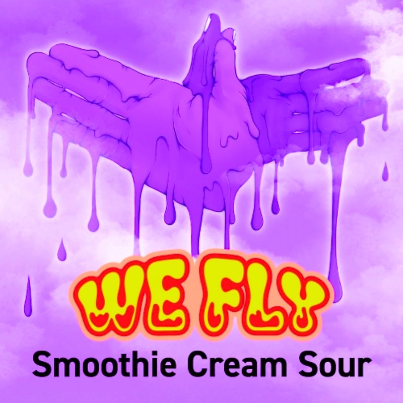 One Drop Brewing - We Fly Raspberry Strawberry, White Chocolate, Banana and Coconut Cream Smoothie Sour 6.2% THIS IS A PRE-ORDER ITEM - THIS BEER WILL BE AVAILABLE TO SHIP AND COLLECT FROM 25TH JULY​