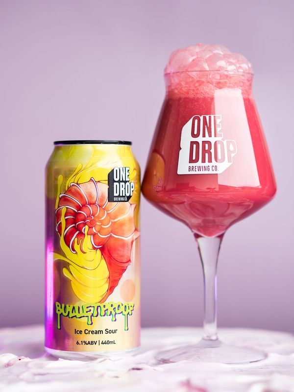 One Drop Brewing- Bullet Proof Wild Guava, Blackcurrant Yoghurt, Mango, Coconut Ice Cream Sour 6.1% THIS IS A PRE-ORDER ITEM -  THIS BEER WILL BE AVAILABLE TO SHIP AND CLICK AND COLLECT FROM 25TH JULY