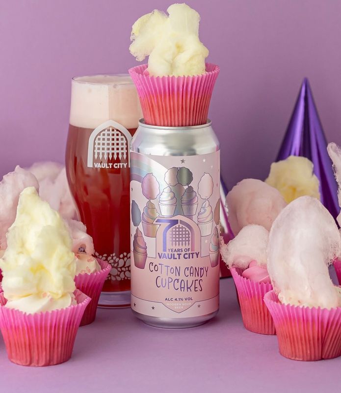 Vault City - 7th Birthday Cotton Candy Cupcakes Sour 4.1% -