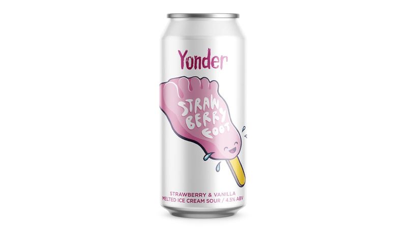 Yonder - Strawberry Foot Ice Cream Sour 4.5%