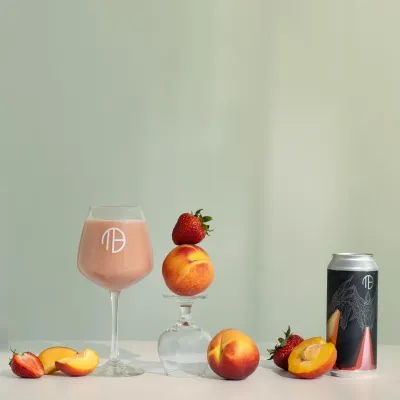 Mortalis Hydra Strawberry Peach Cream Smoothie Sour 7% PRE ORDER ITEM EXPECTED ARRIVAL 7TH AUGUST