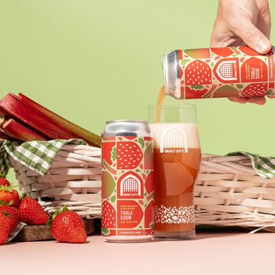 Vault City - Strawberry &amp; Rhubarb Table Sour - 3.4%
