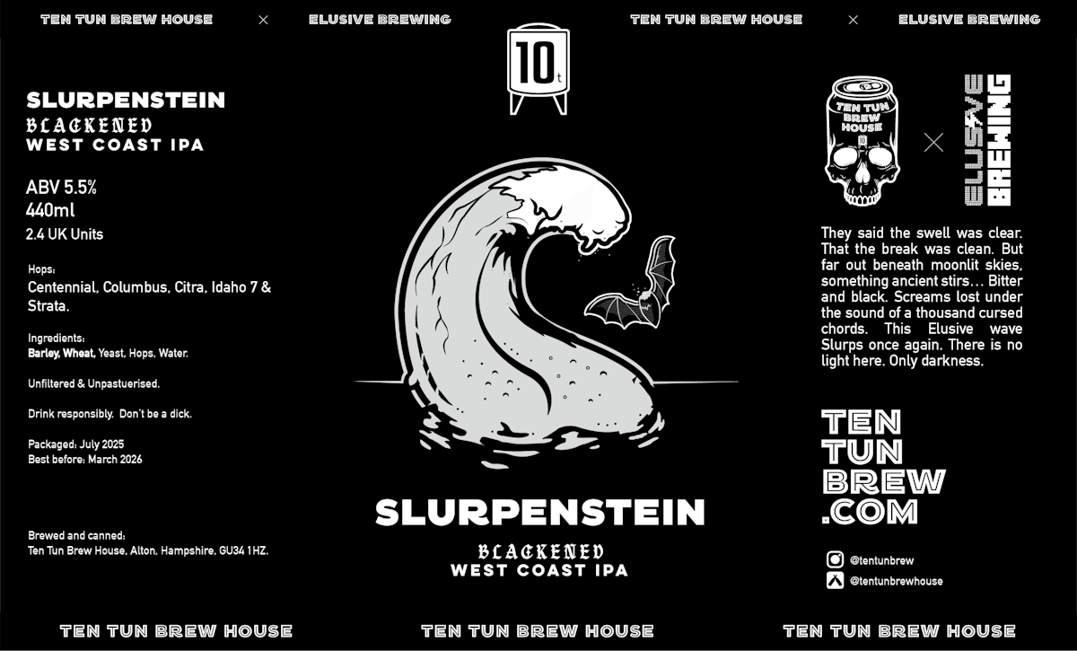 Elusive Brewing - Slurpenstein Black West Coast IPA 5.5%