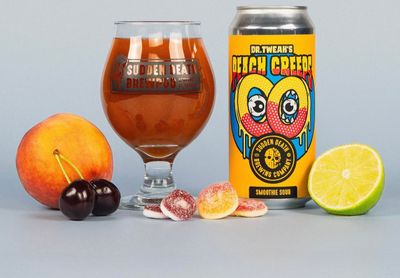 Sudden Death - Dr Tweak&#39;s Peach Freaks Peach, Cherry, Lemon, Lime Smoothie Sour 6.5%
