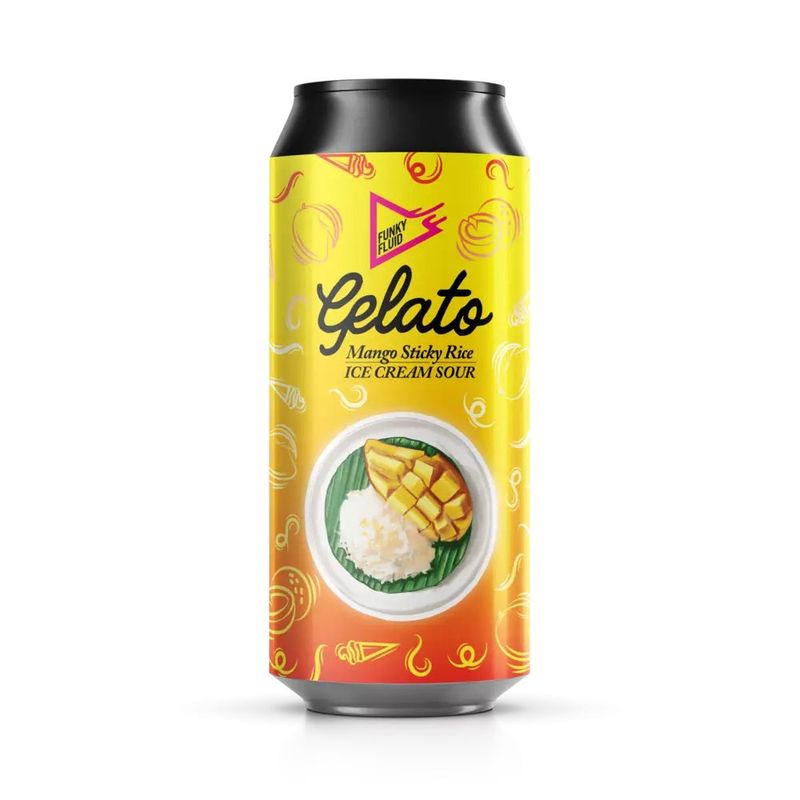Funky Fluid -Gelato: Mango Sticky Rice Ice Cream Sour 5.5%