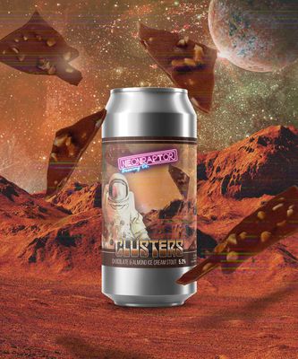 Neon Raptor - Clusters Chocolate &amp; Almond Ice Cream Stout 5.2%