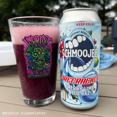 Imprint Beer Co - Schmoojee Firecracker Cherry Lime Blue Raz Sour 6.5%