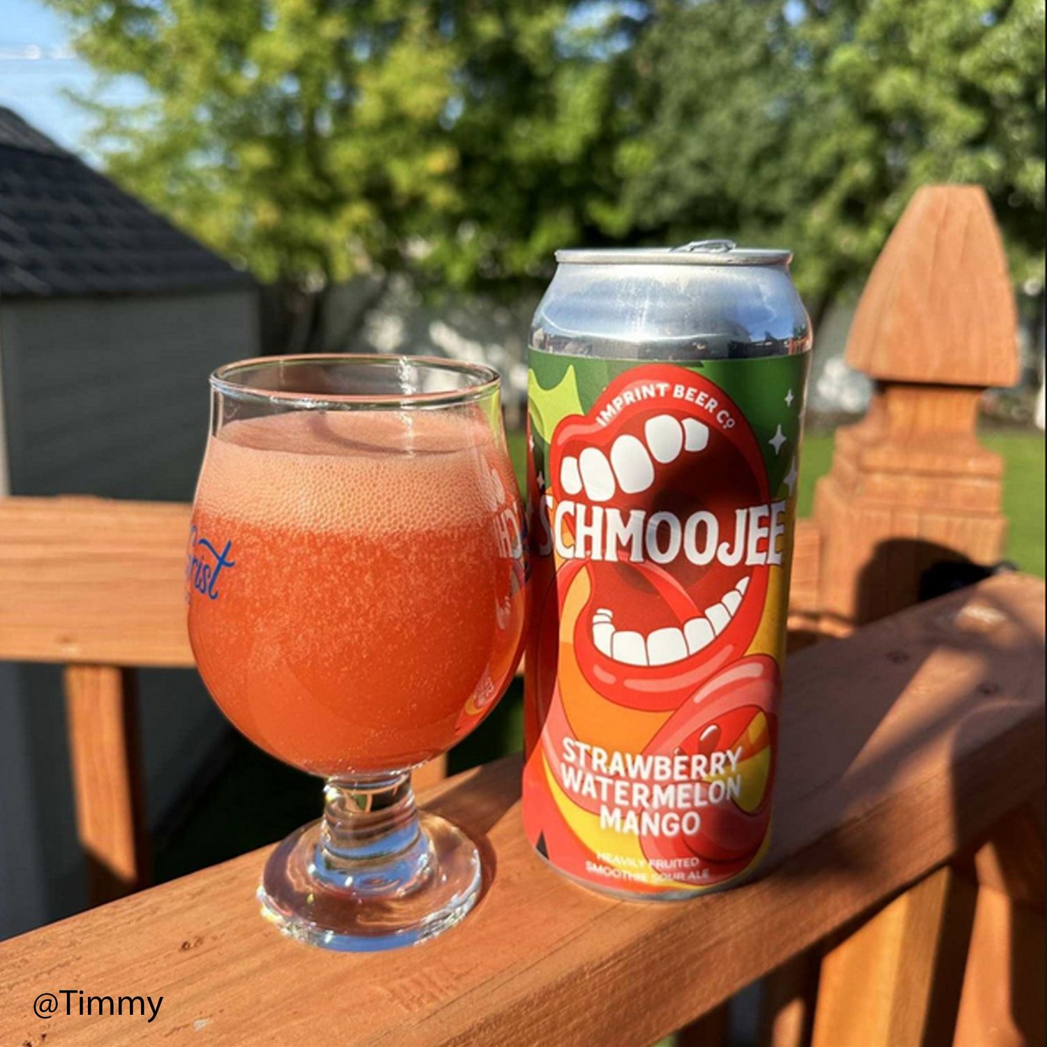 Imprint Beer Co. - Schmoojee Strawberry, Watermelon &amp; Mango Smoothie Sour 6.5%