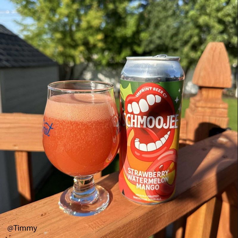 Imprint Beer Co. - Schmoojee Strawberry, Watermelon &amp; Mango Smoothie Sour 6.5% ​PRE-ORDER ALL ORDERS CONTAINING THIS BEER WILL BE SHIPPED AND AVAILABLE FOR CLICK AND COLLECT FROM THE 5TH SEPTEMBER