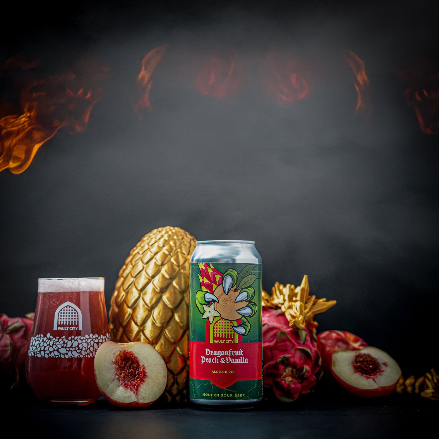 Vault City - Dragonfruit Peach Vanilla Sour 8%