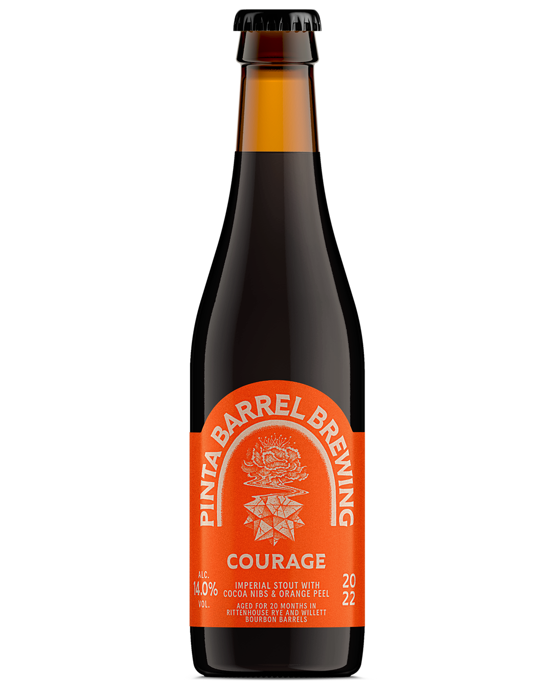 Pinta Barrel Brewing - Courage 2025 Cocoa Nibs &amp; Orange Peel 20 Month Aged Imperial Stout 12%