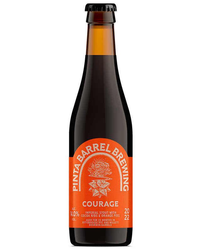 Pinta Barrel Brewing - Courage 2025 Cocoa Nibs &amp; Orange Peel 20 Month Aged Imperial Stout 12%