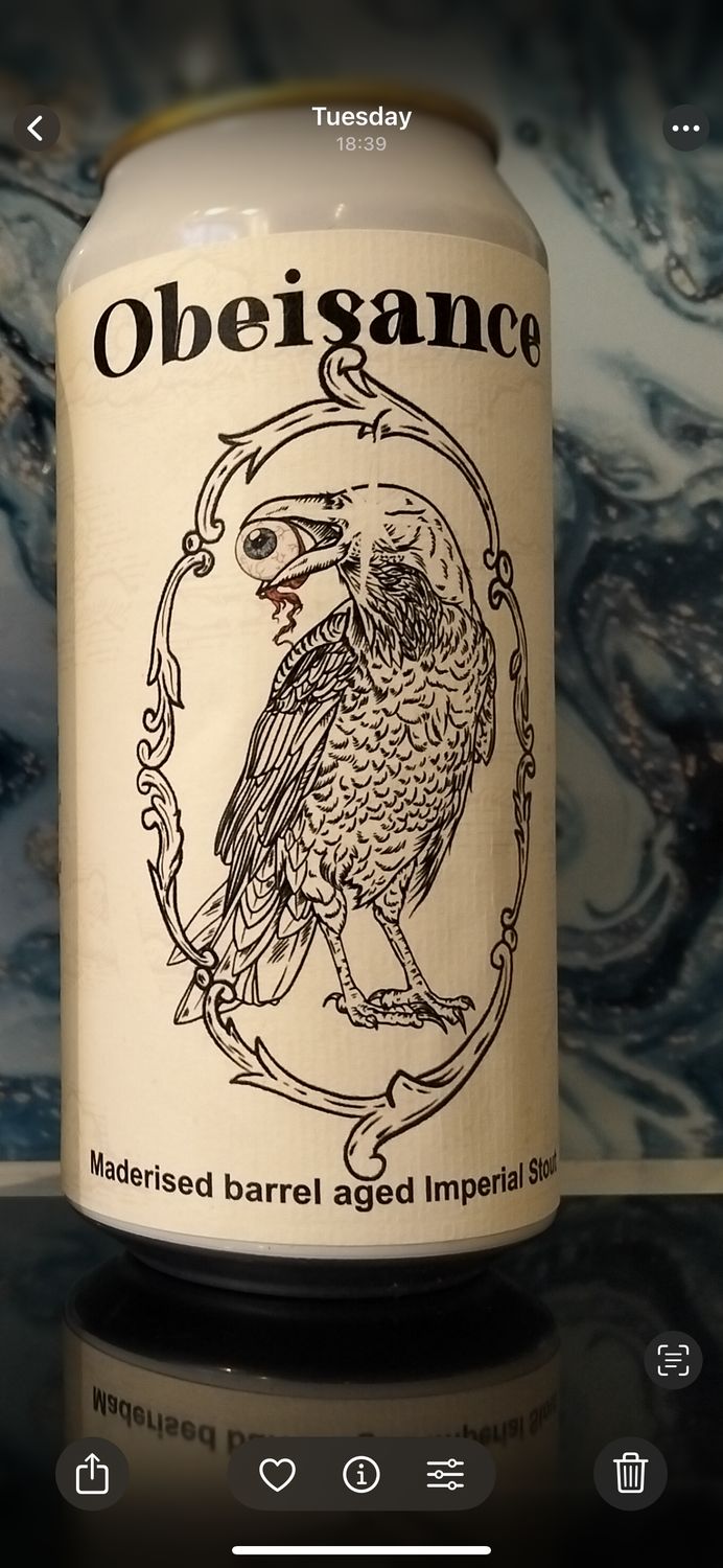 Sinnister Brew - Obeisance Maderised Barrel Aged Imperial Stout 11.6% ​​PRE-ORDER ​