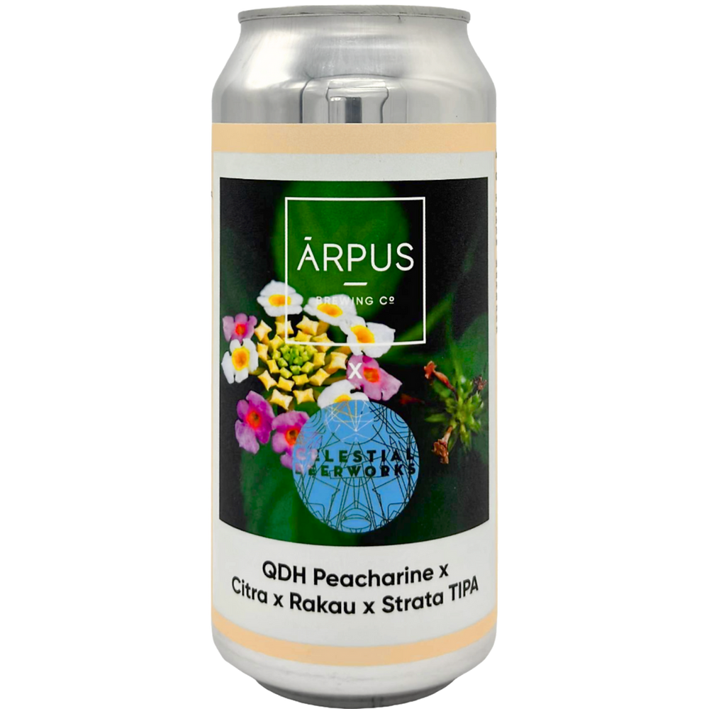 Arpus - QDH Peacharine X Citra X Rakau X Strata TIPA 10% (Celestial Beerworks USA Collab)