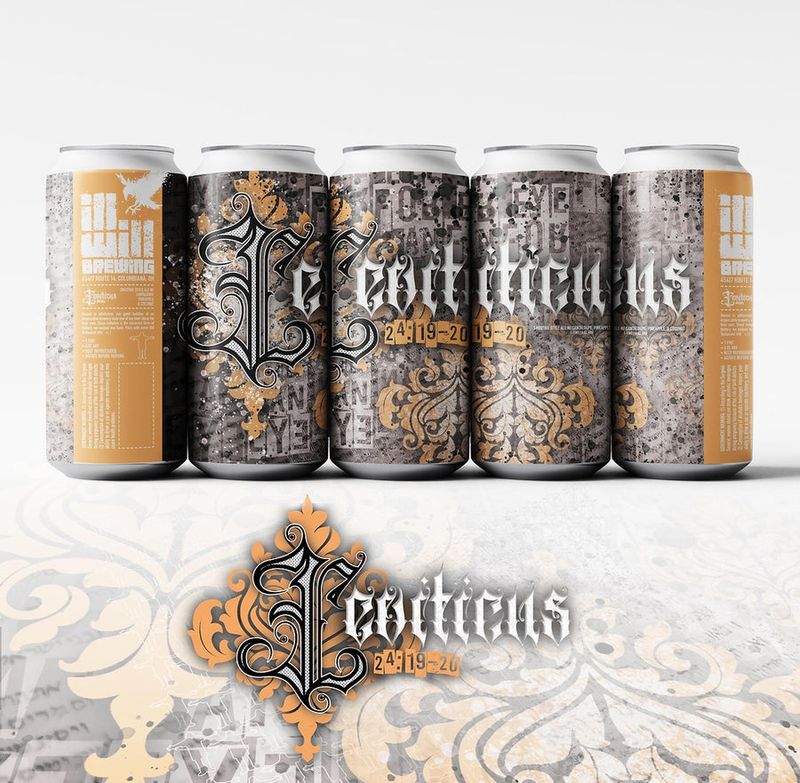 Ill Will Brewing - Leviticus 24 19:20 Cantaloupe, Pineapple, and Coconut Smoothie Sour 5.5%