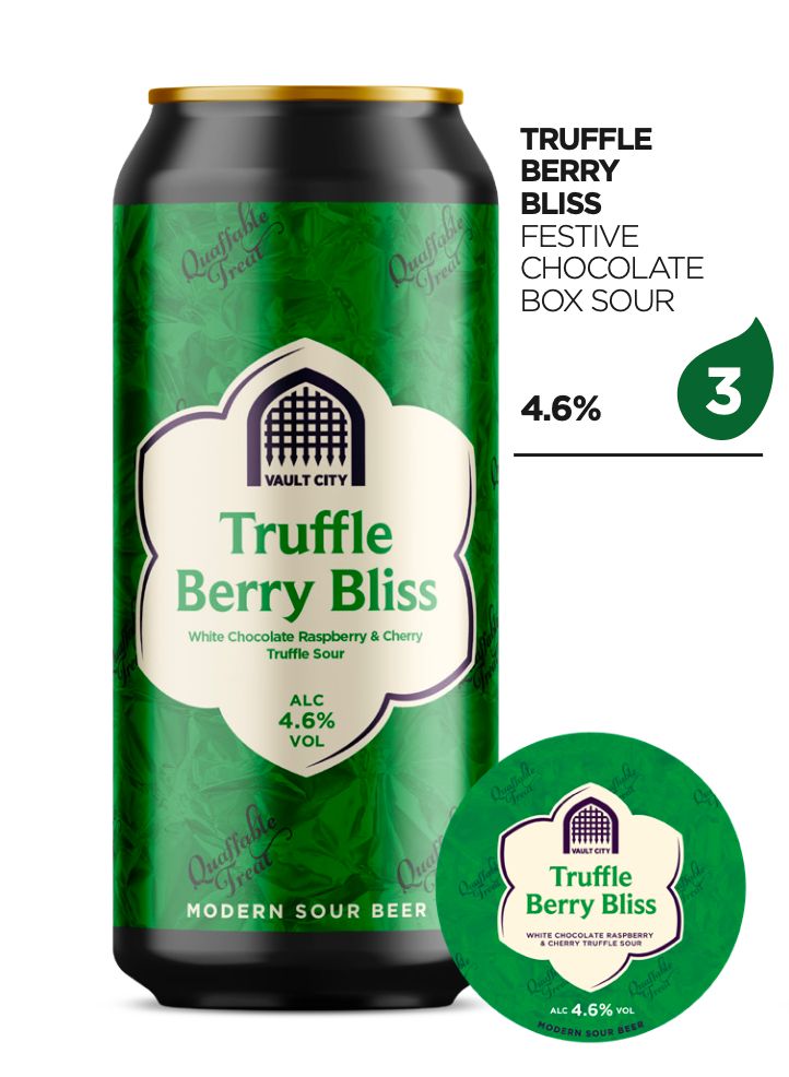 Vault City - Truffle Berry Bliss White Chocolate, Raspberry &amp; Cherry Truffle Sour 4.6%