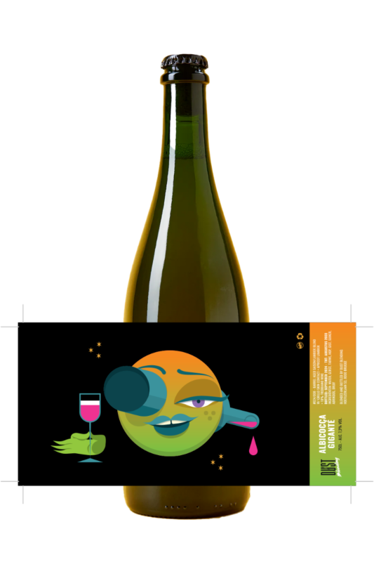 Dust Blending - Albicocca Giganté Barrel Aged Saison/Lambiek Blend  7.3% 750ml Bottle
