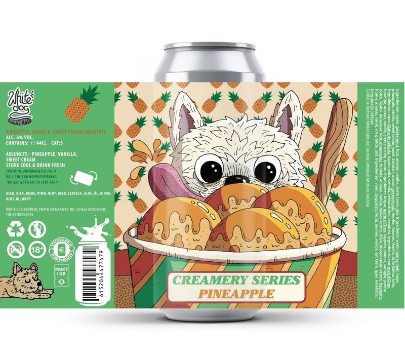 White Dog - The Creamery Pineapple Smoothie Sour 6%