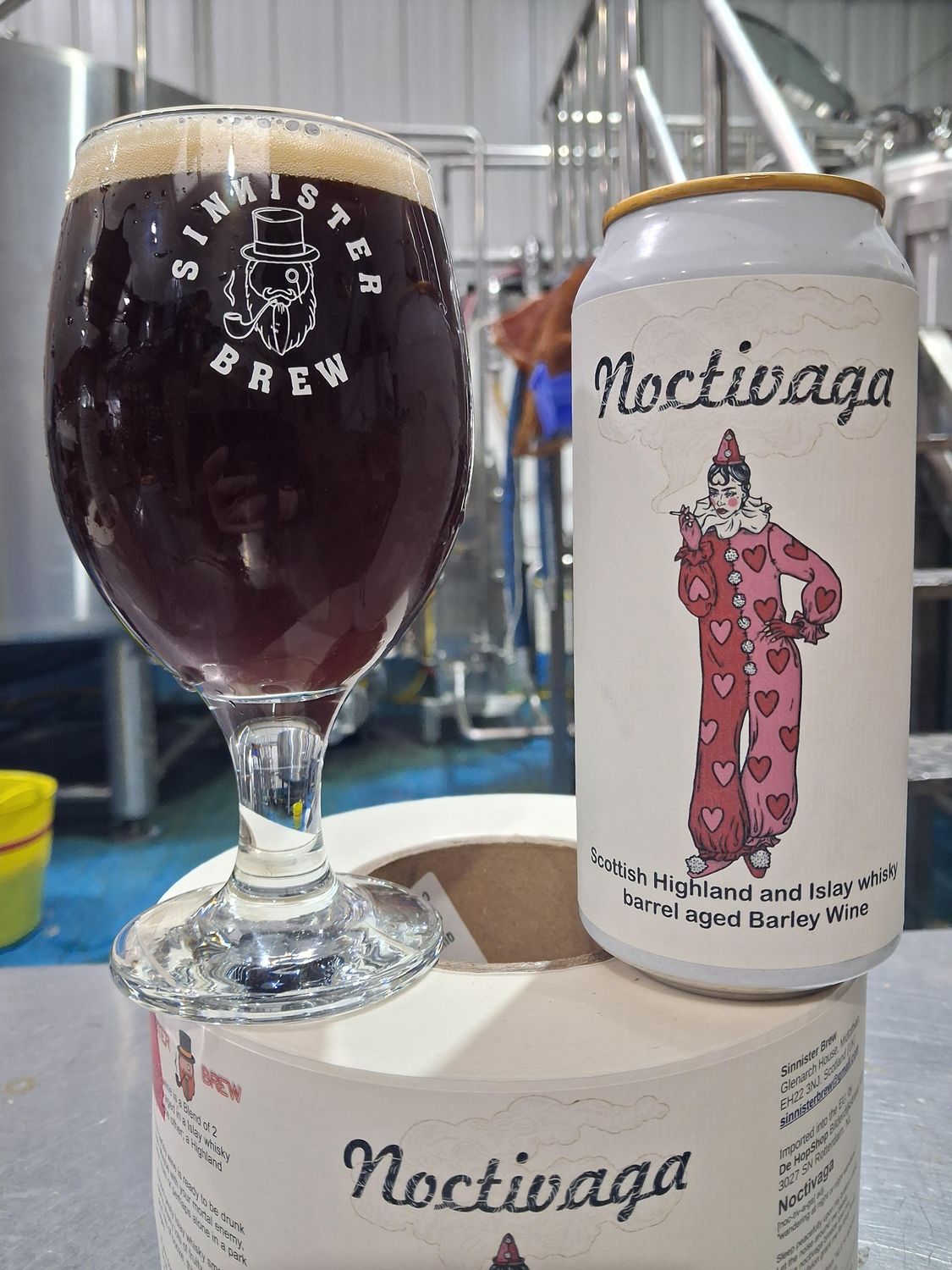 Sinnister Brew - Noctivaga Scottish Highland &amp; Islay Whiskey Barrel Aged Barley Wine 13.5%