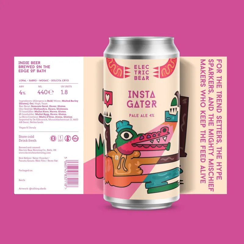 Electric Bear - Insta Gator Pale Ale 4%