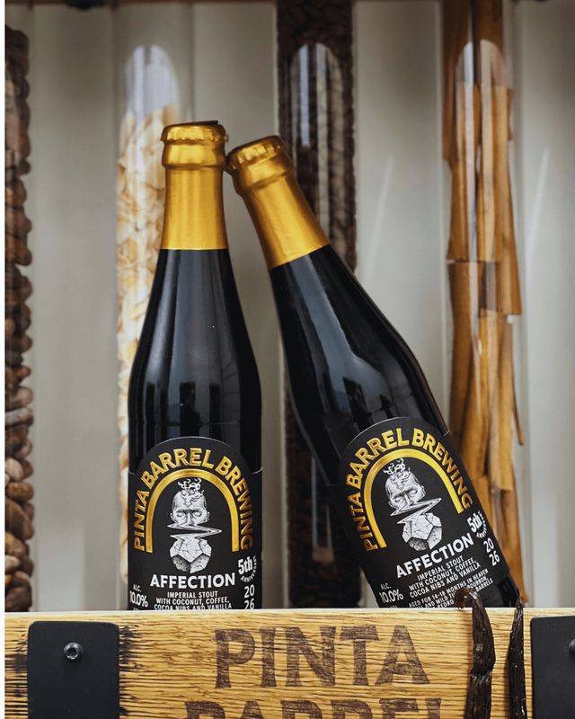 Pinta Barrel Brewing - Affection Coconut, Coffee, Cocoa Nibs and Vanilla Barrel Aged 5th Birthday Edition Imperial Stout 10%