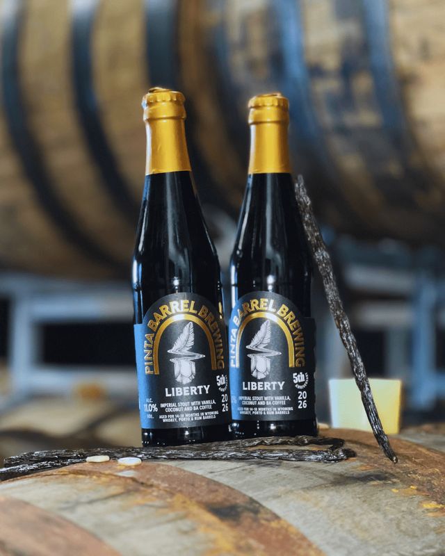 Pinta Barrel Brewing - Liberty Vanilla, Coffee and Coconut Barrel Aged 5th Birthday Edition Imperial Stout 13%