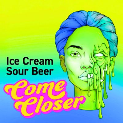 One Drop Brewing - Come Closer DragonFruit, Guava, Banana, Mango and Bubblegum Ice Cream Sour 6% -