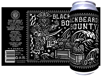 Black Iris - Blackbeard's Bounty Chocolate &amp; Coconut Stout 4.2%