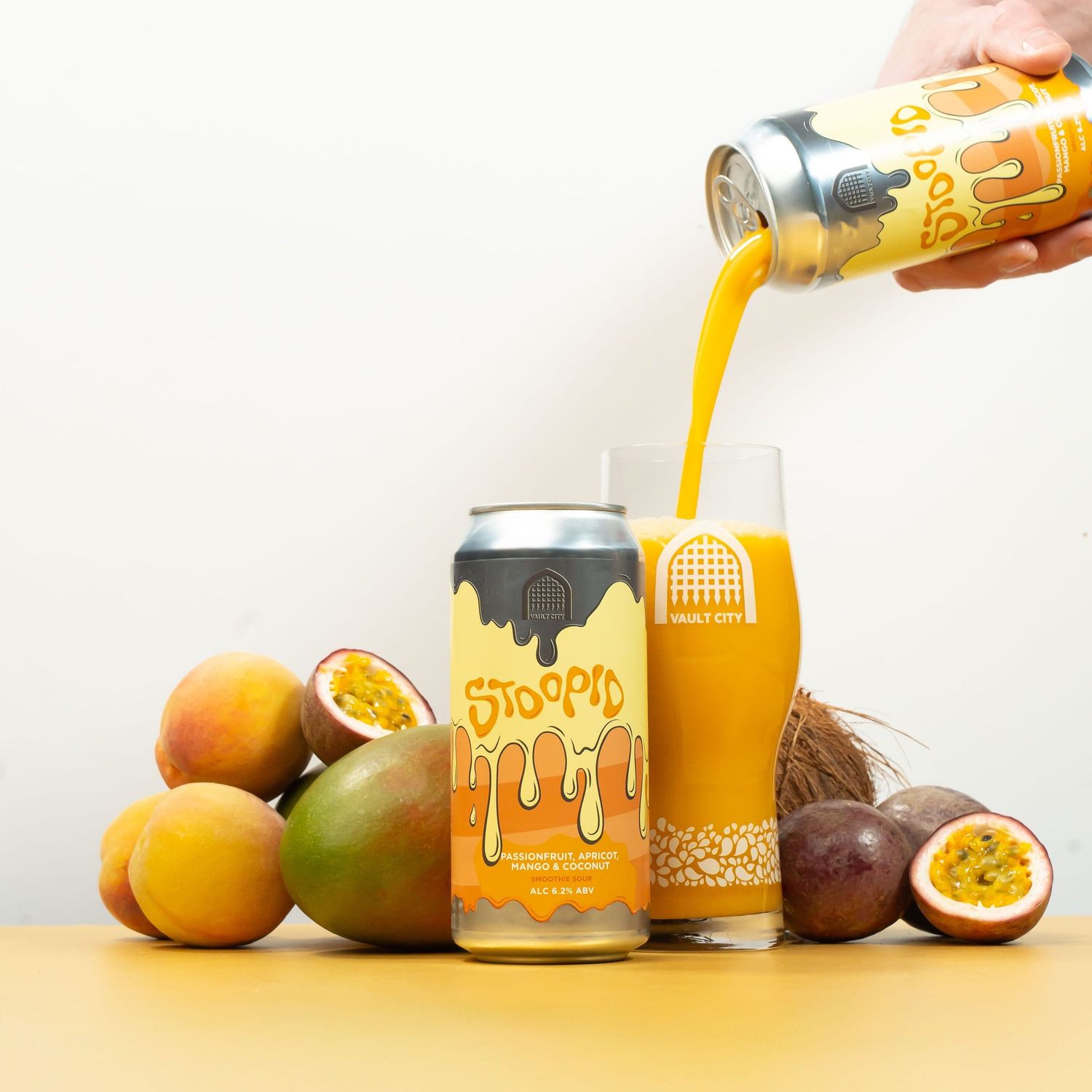 ​Vault City - Stoopid Passionfruit, Apricot, Mango &amp; Coconut Smoothie Sour 6.2%
