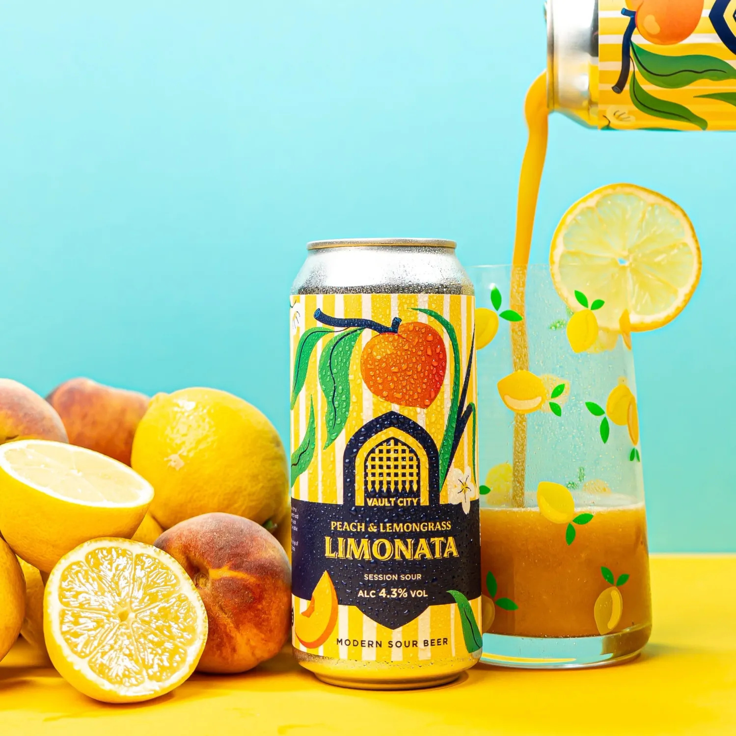Vault City - Peach &amp; lemongrass Limonata Sour 4.3%
