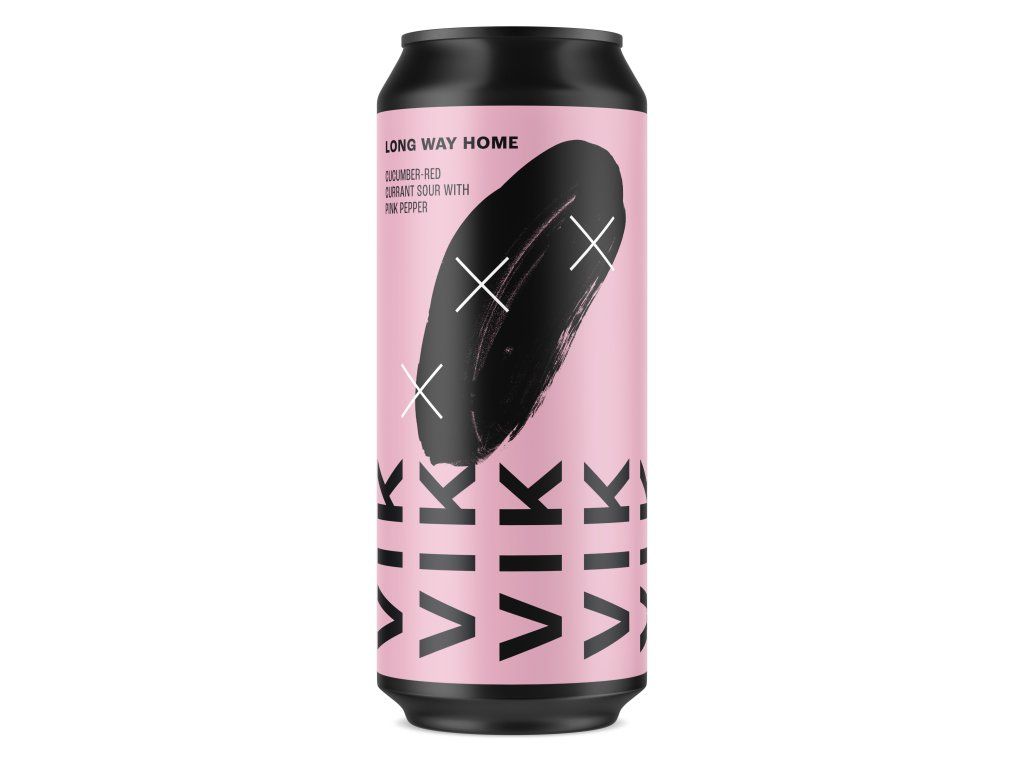 ​Pivovar VIK- Long Way Home Cucumber Red Currant Sour with pink pepper 5.4%