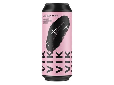 ​Pivovar VIK- Long Way Home Cucumber Red Currant Sour with pink pepper 5.4%