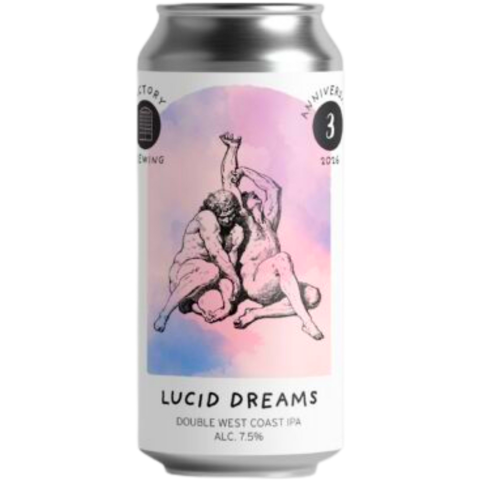 Factory Brewing - Lucid Dreams West Coast DIPA 8% (Track collab) PRE ORDER ITEM - AVAILABLE FROM 25TH FEB
