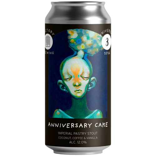 Factory Brewing - Anniversary Cake Coconut, Coffee &amp; Vanilla Imperial Stout 12% (Two Flints collab)