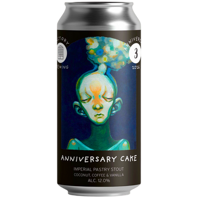 Factory Brewing - Anniversary Cake Coconut, Coffee &amp; Vanilla Imperial Stout 12% (Two Flints collab)