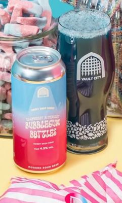 Vault City - Raspberry Blueberry Bubblegum Bottles Sweet Shop Sour 4.5%