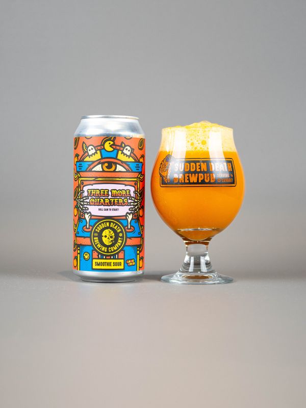 Sudden Death - Three More Quarters Papaya, Mandarin, Pumpkin, Ginger Smoothie Sour 5% ​
