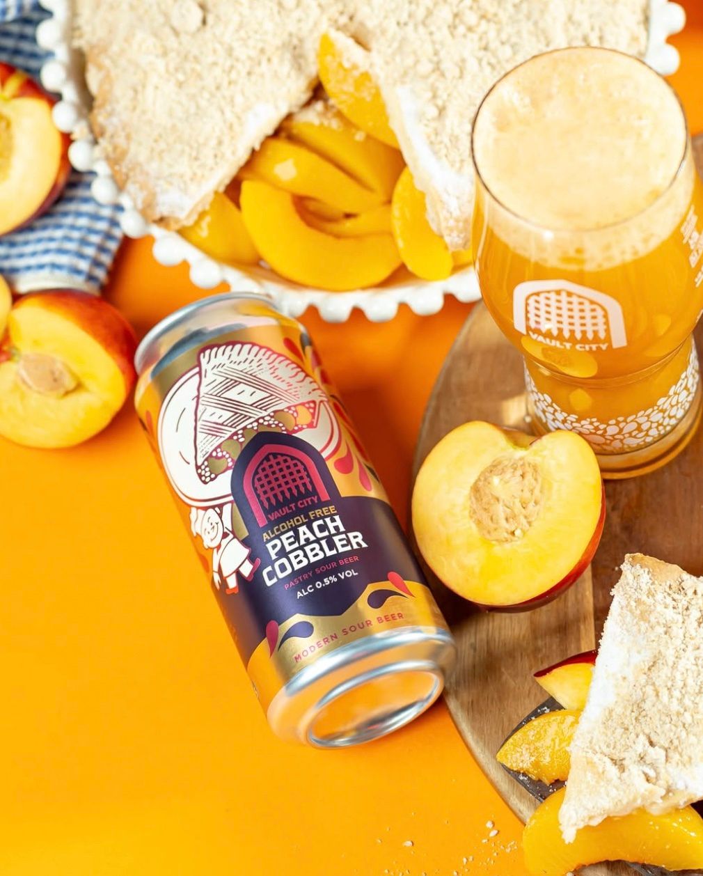 Vault City - Peach Cobbler AF Pastry Sour 0.5%