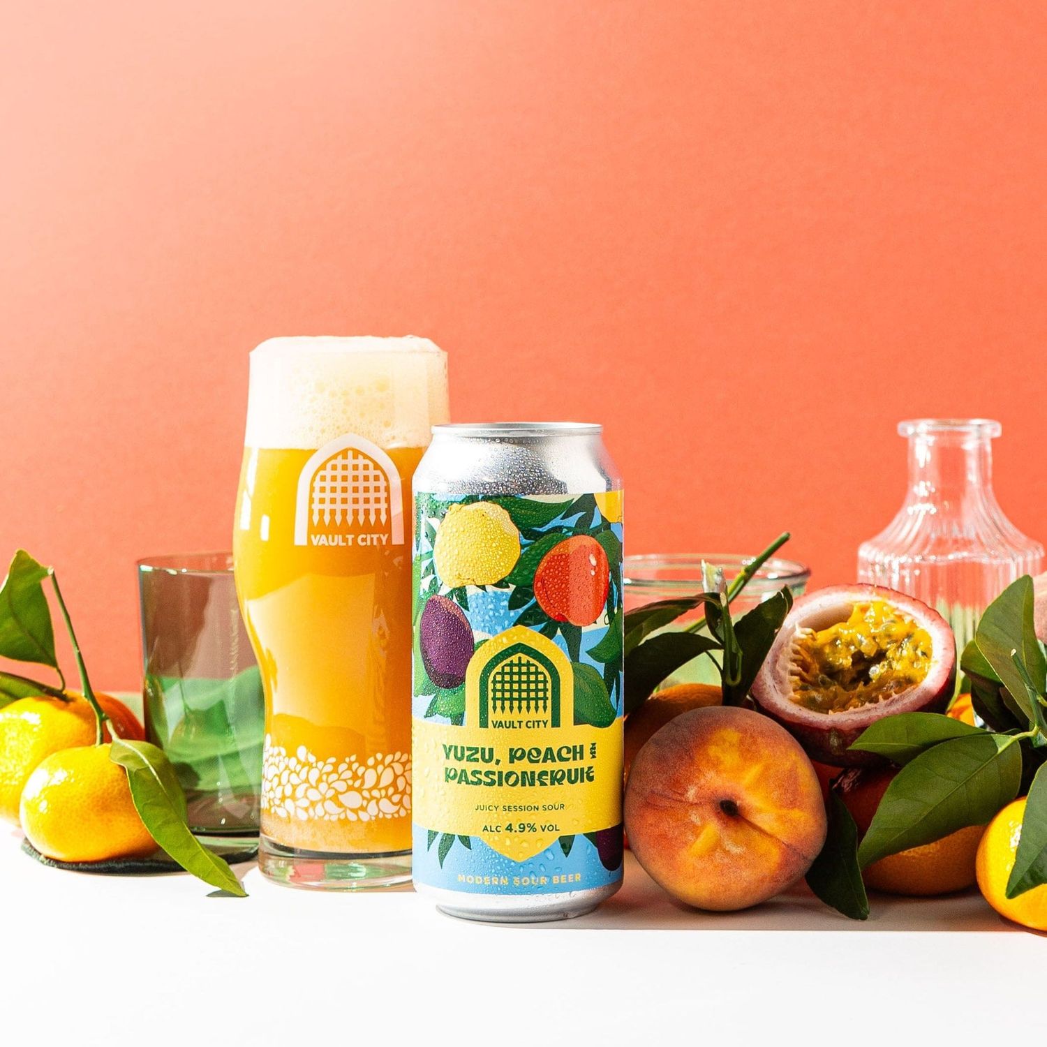 Vault City - Yuzu, Peach &amp; Passion Fruit Sour 4.9%