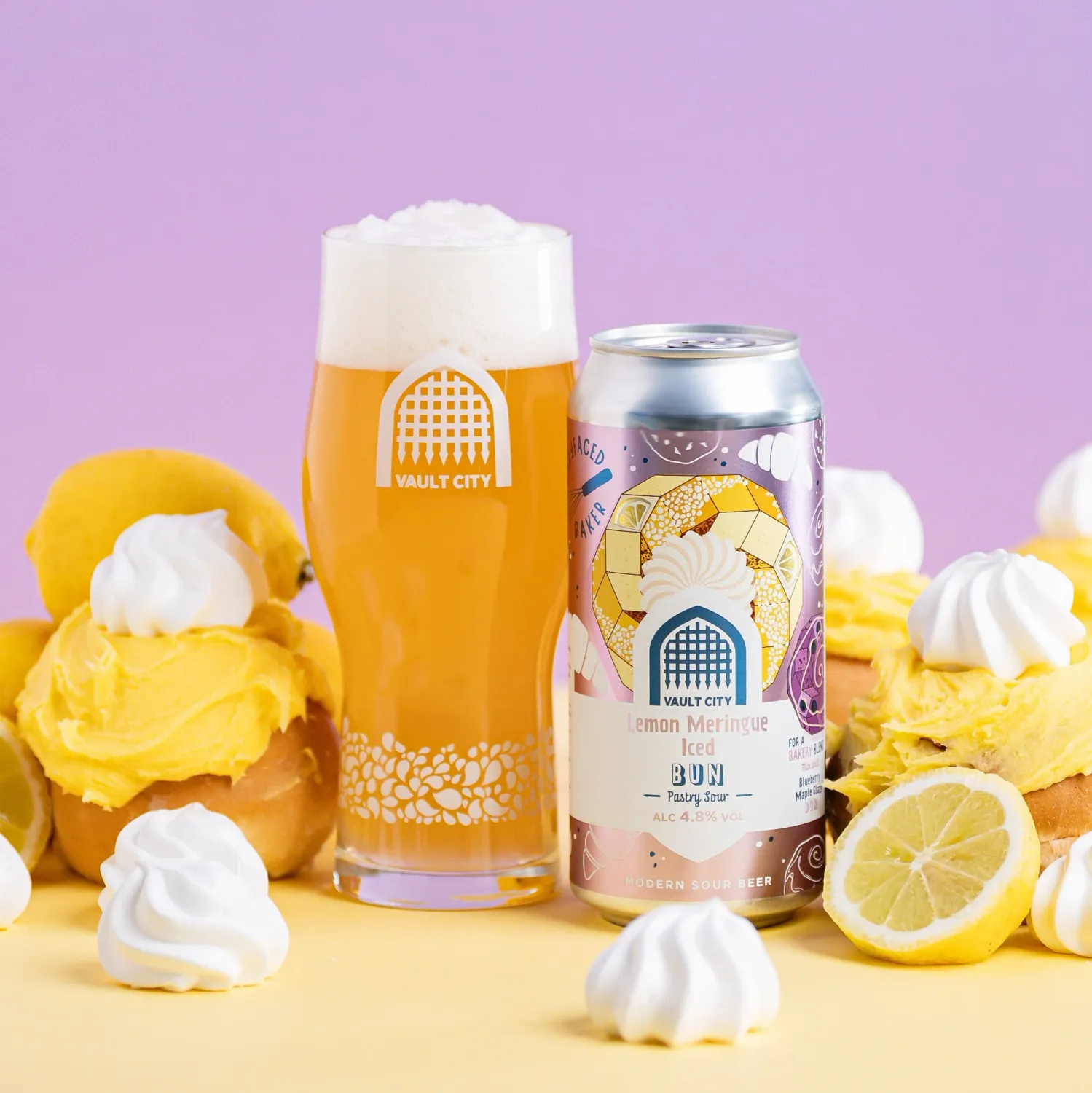 Vault City - Lemon Meringue Iced Bun Pastry Sour 4.8%
