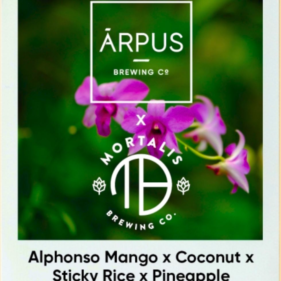 Arpus - Alphonso Mango x Coconut x Sticky Rice x Pineapple Smoothie 4.5% (Mortalis Collab) ​PRE-ORDER ITEM