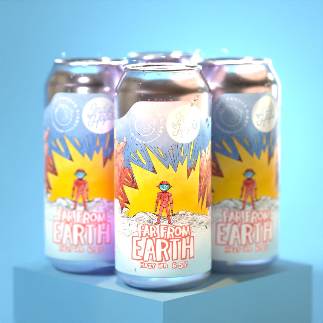 Left Handed Giant - Far From Earth (x Indie Hops) Hazy IPA 6.5%