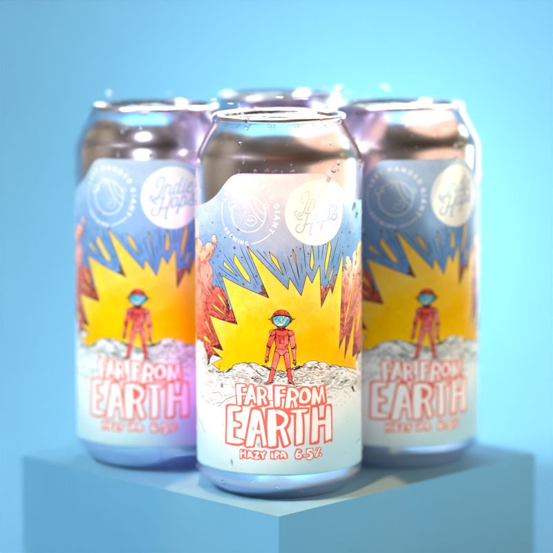 Left Handed Giant - Far From Earth (x Indie Hops) Hazy IPA 6.5%