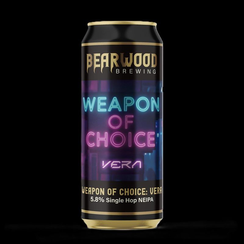 Bearwood Brewing - Weapon of Choice; Vera Single Hop NEIPA 5.8%