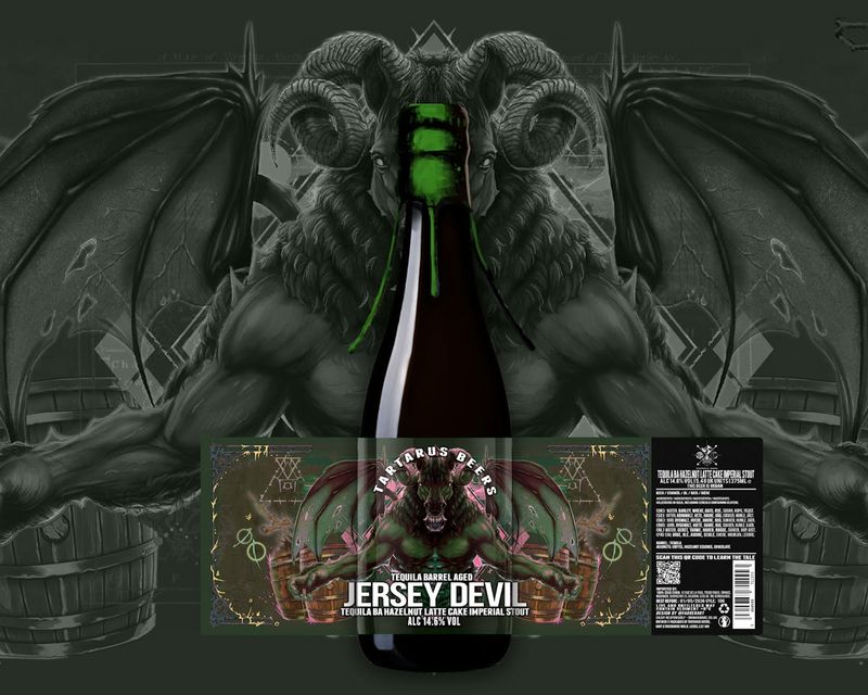 Tartarus - Tequila Jersey Devil Tequila BA Hazelnut Latte Cake Imperial Stout 14.6%