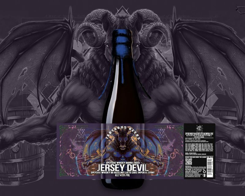 Tartarus  - Whisky Jersey Devil Whisky BA Hazelnut Latte Cake Imperial Stout 14.6%