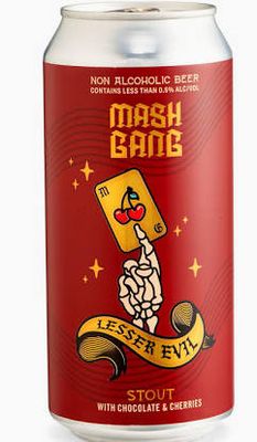 Mash Gang Lesser Evil Chocolate and Cherry 0.5% Stout
