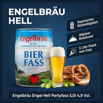 Engelbrau Hell 4.9% 5LT Mini Keg - CLICK AND COLLECT ONLY